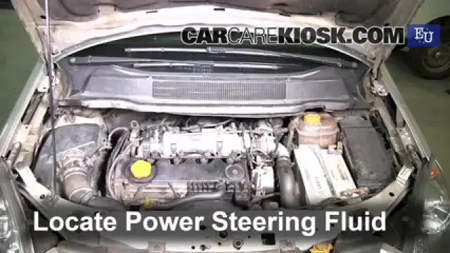 2005 Opel Zafira CDTI Cosmo 1.9L 4 Cyl. Turbo Diesel Power Steering Fluid Add Fluid